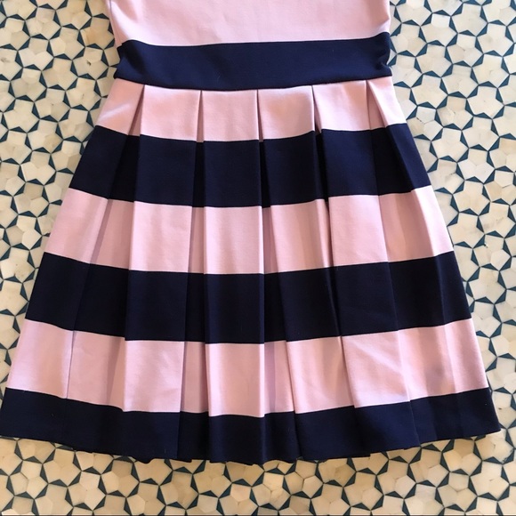 Polo by Ralph Lauren Pink and Navy Striped Dress size 8-10 - Picture 3 of 5